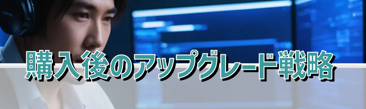 購入後のアップグレード戦略