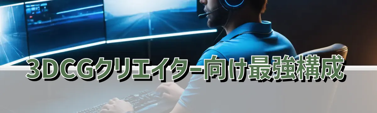 3DCGクリエイター向け最強構成