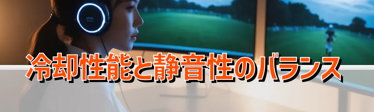 冷却性能と静音性のバランス