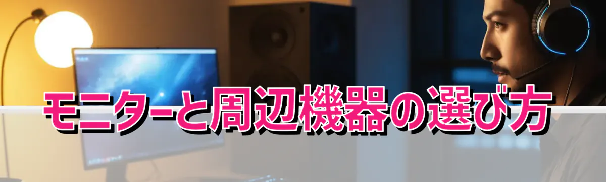 モニターと周辺機器の選び方