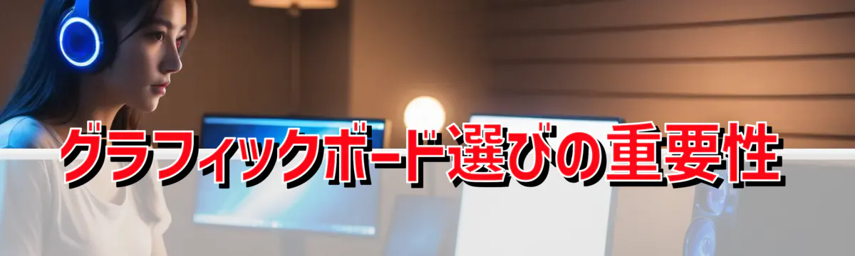 グラフィックボード選びの重要性