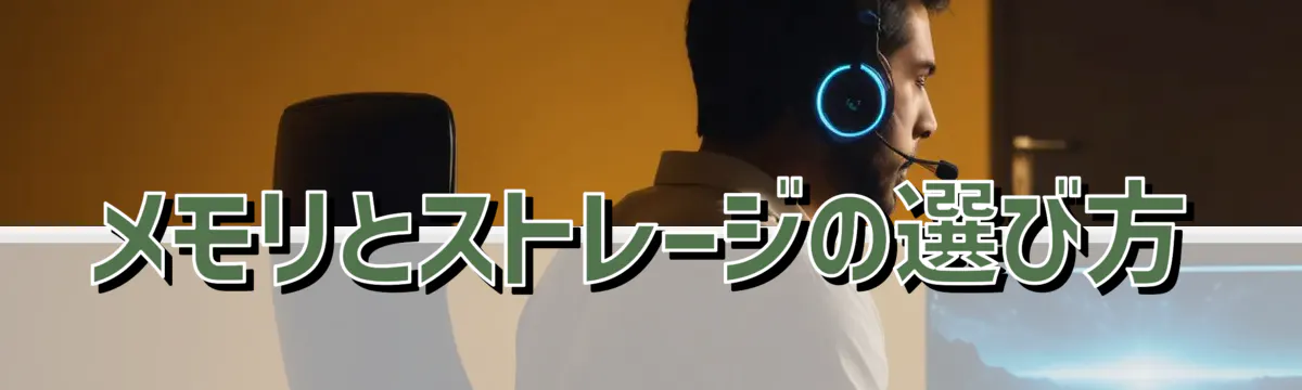 メモリとストレージの選び方