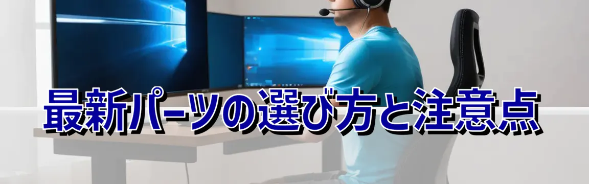 最新パーツの選び方と注意点