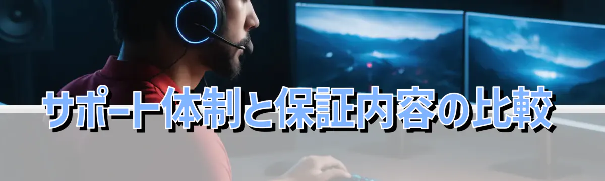 サポート体制と保証内容の比較