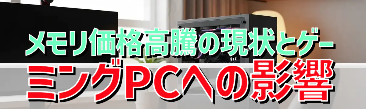 メモリ価格高騰の現状とゲーミングPCへの影響