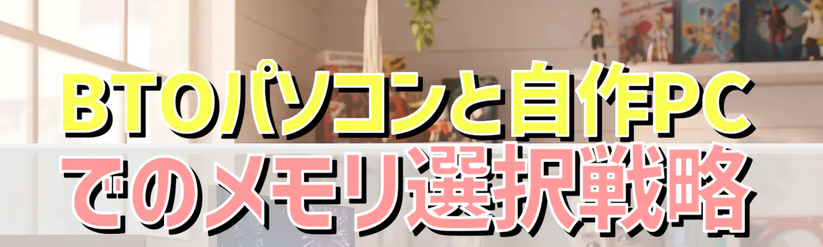 BTOパソコンと自作PCでのメモリ選択戦略