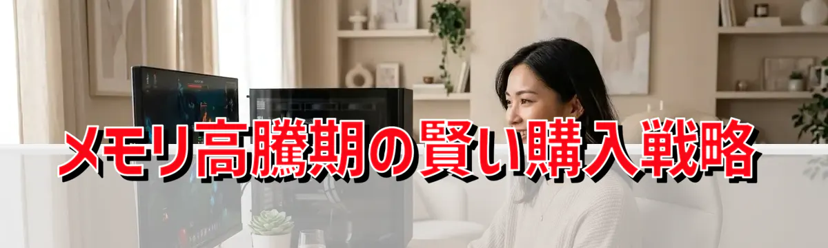メモリ高騰期の賢い購入戦略
