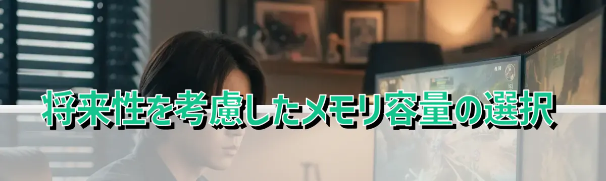 将来性を考慮したメモリ容量の選択