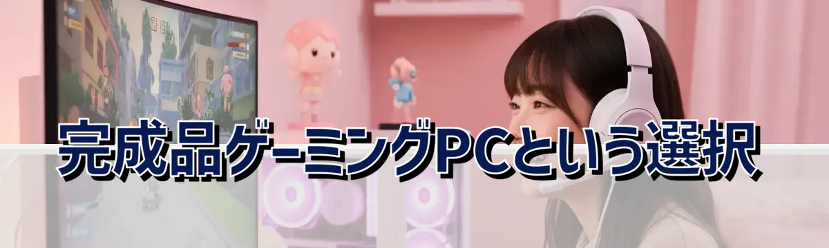 完成品ゲーミングPCという選択