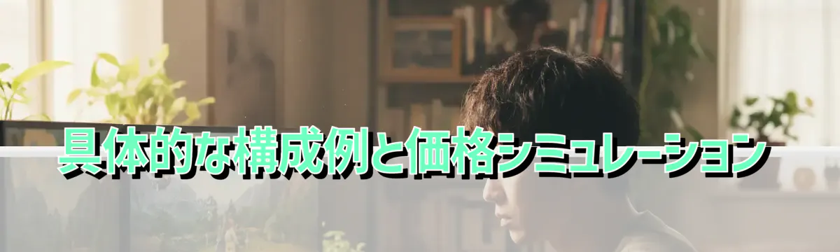 具体的な構成例と価格シミュレーション