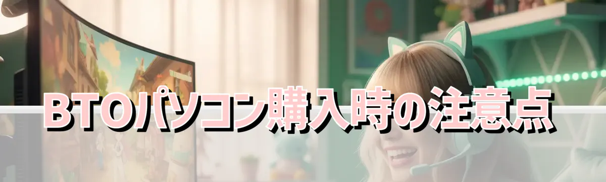 BTOパソコン購入時の注意点