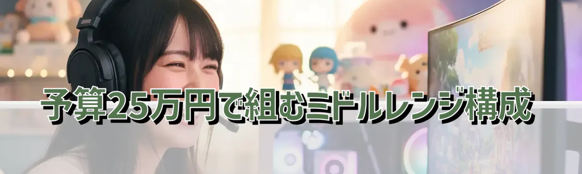 予算25万円で組むミドルレンジ構成