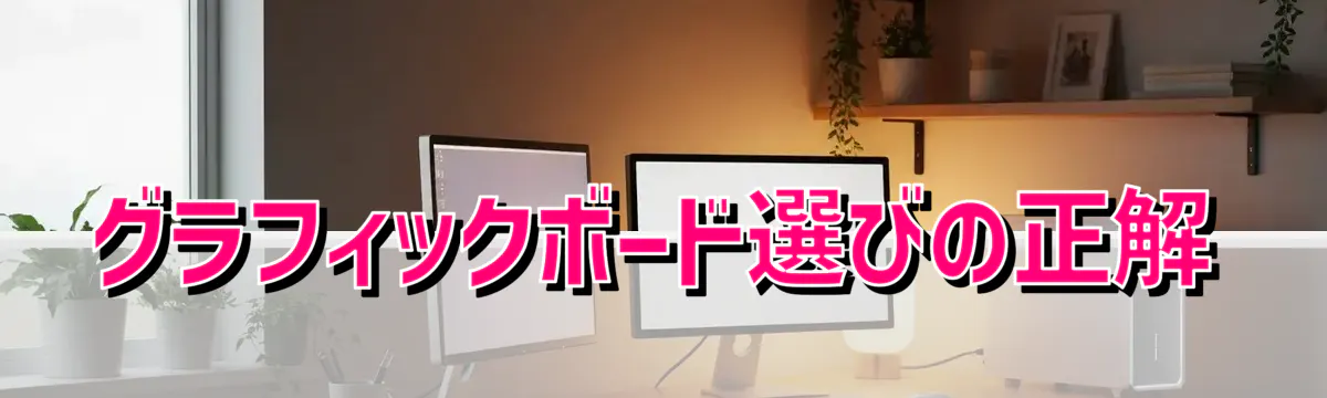 グラフィックボード選びの正解
