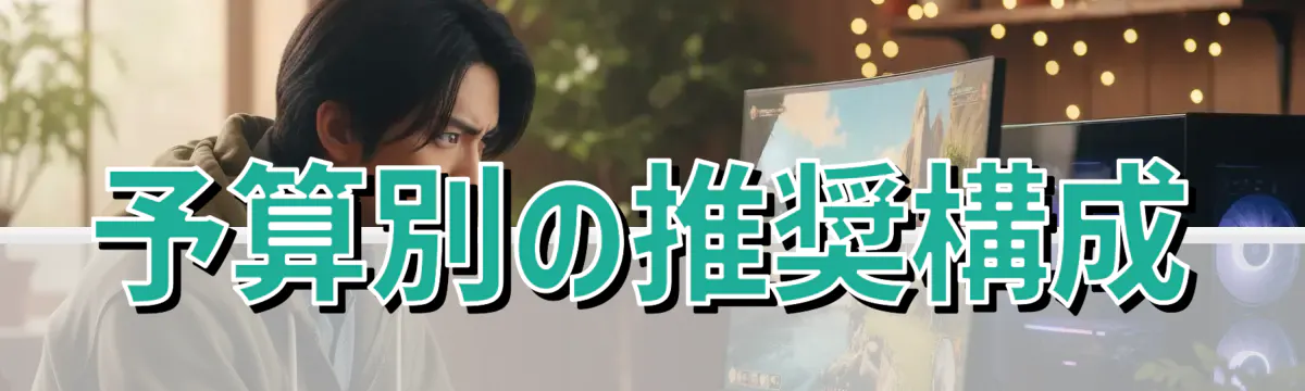 予算別の推奨構成