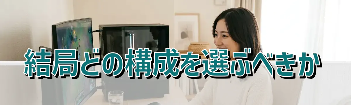 結局どの構成を選ぶべきか