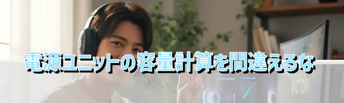電源ユニットの容量計算を間違えるな
