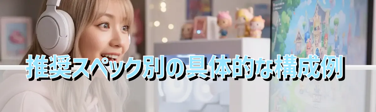 推奨スペック別の具体的な構成例