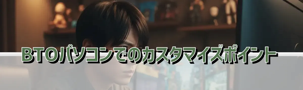BTOパソコンでのカスタマイズポイント