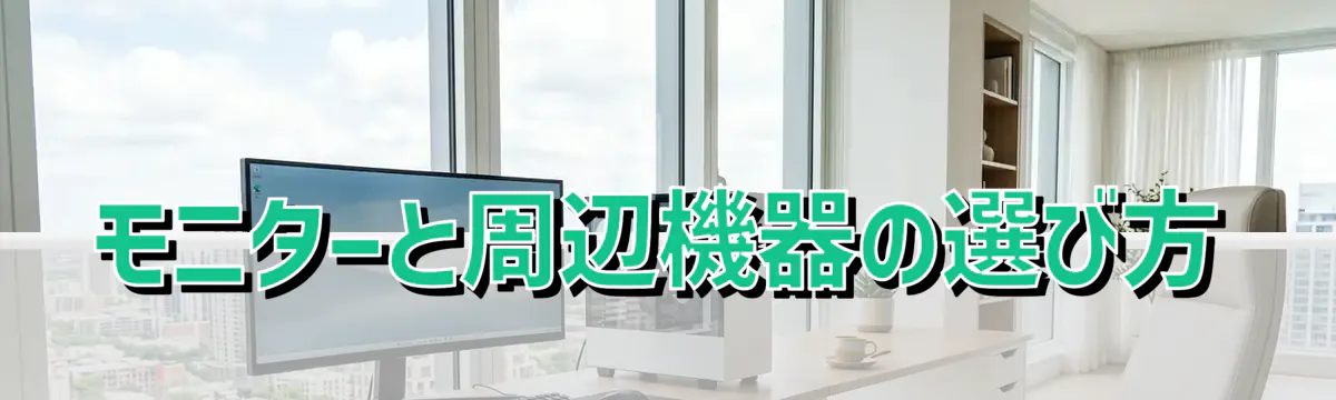 モニターと周辺機器の選び方