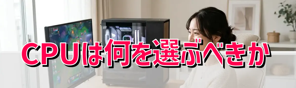 CPUは何を選ぶべきか