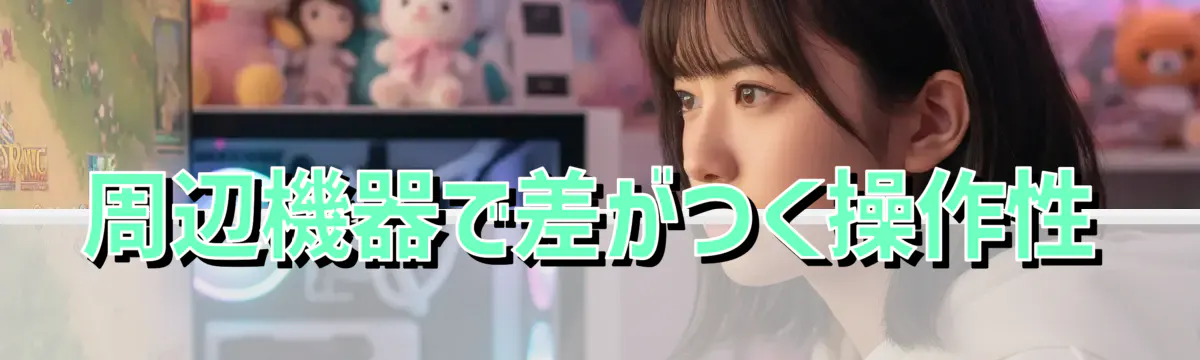 周辺機器で差がつく操作性