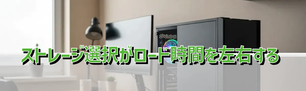 ストレージ選択がロード時間を左右する