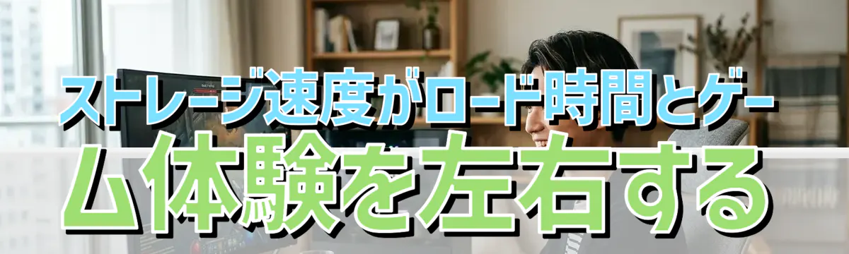 ストレージ速度がロード時間とゲーム体験を左右する