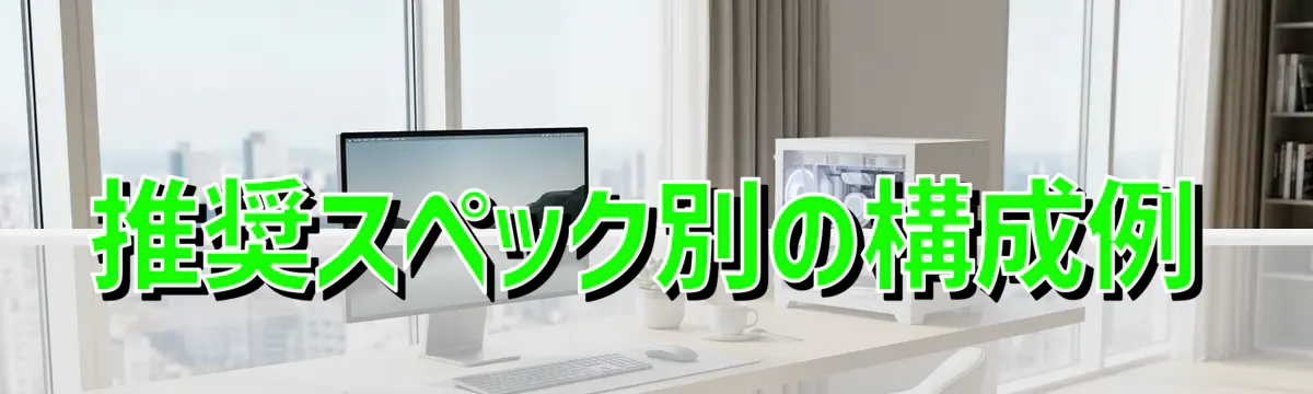 推奨スペック別の構成例