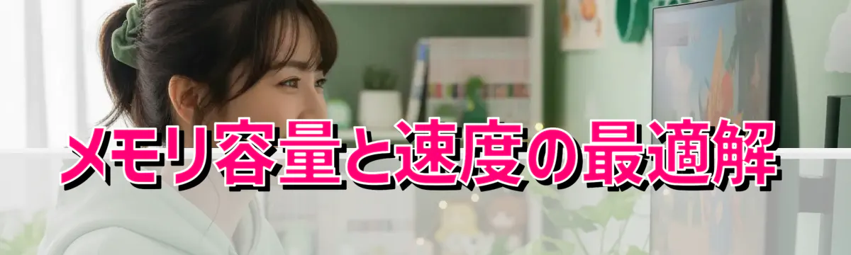 メモリ容量と速度の最適解