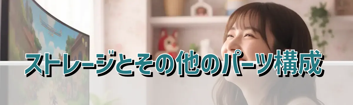 ストレージとその他のパーツ構成