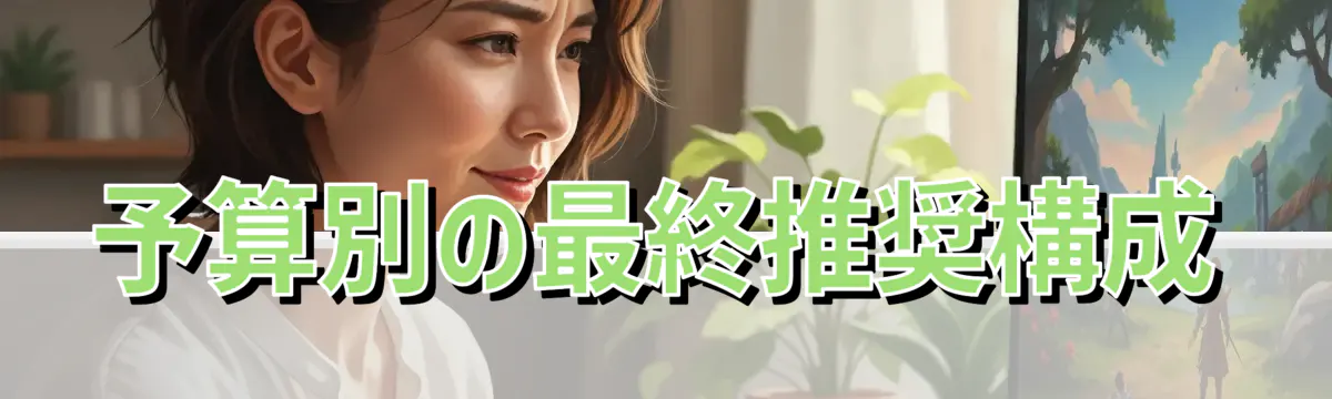 予算別の最終推奨構成