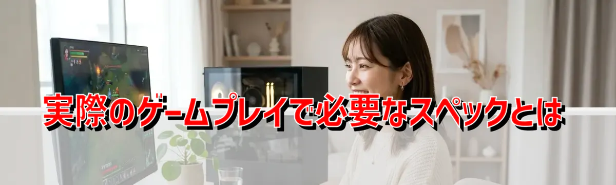 実際のゲームプレイで必要なスペックとは