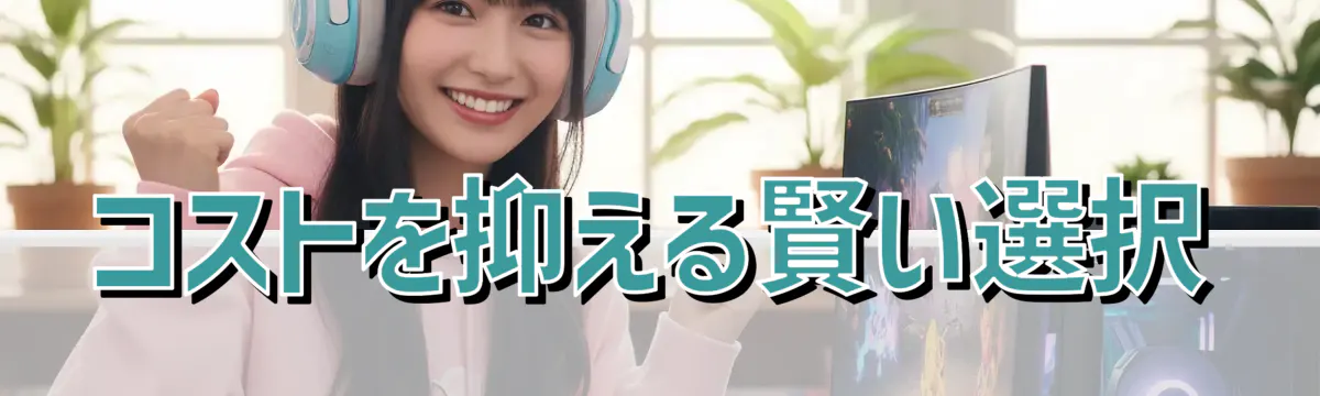 コストを抑える賢い選択