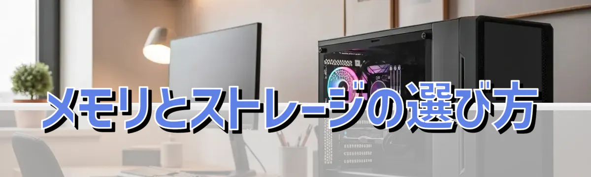 メモリとストレージの選び方