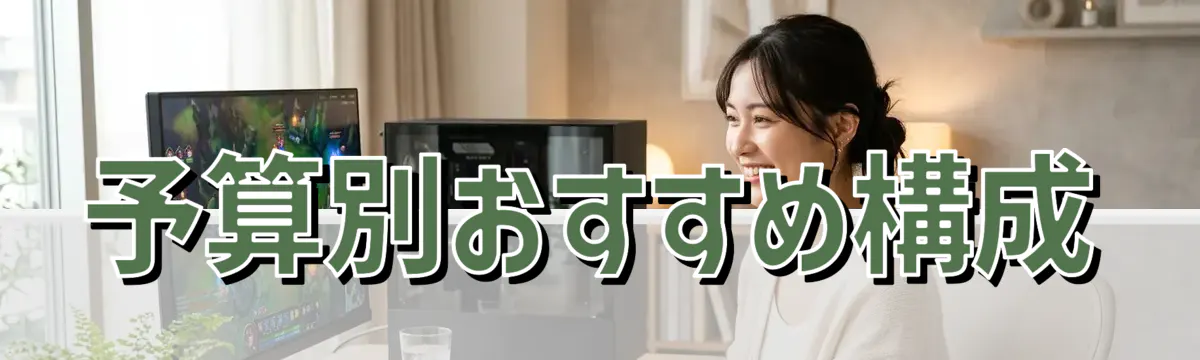 予算別おすすめ構成