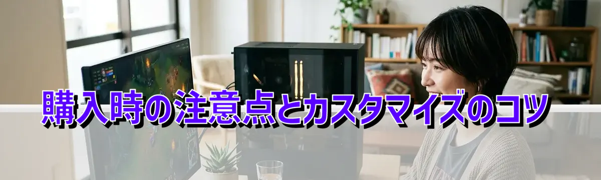 購入時の注意点とカスタマイズのコツ
