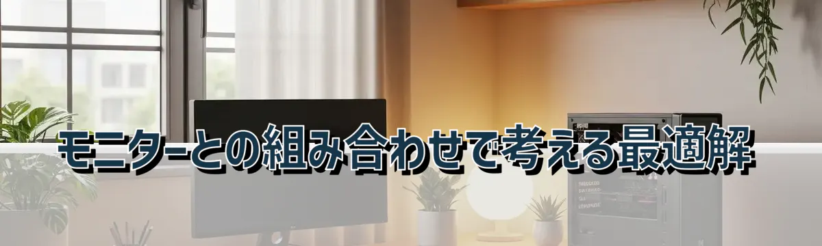 モニターとの組み合わせで考える最適解