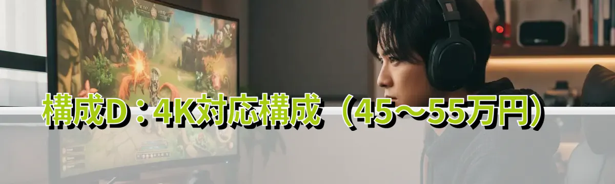 構成D:4K対応構成(45〜55万円)
