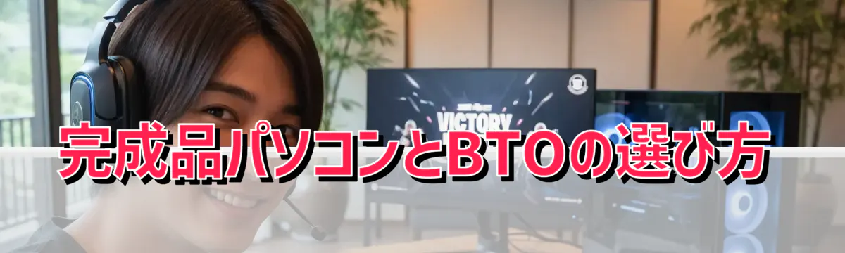完成品パソコンとBTOの選び方