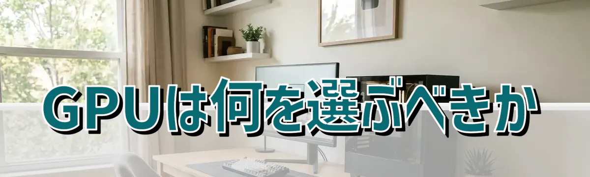 GPUは何を選ぶべきか